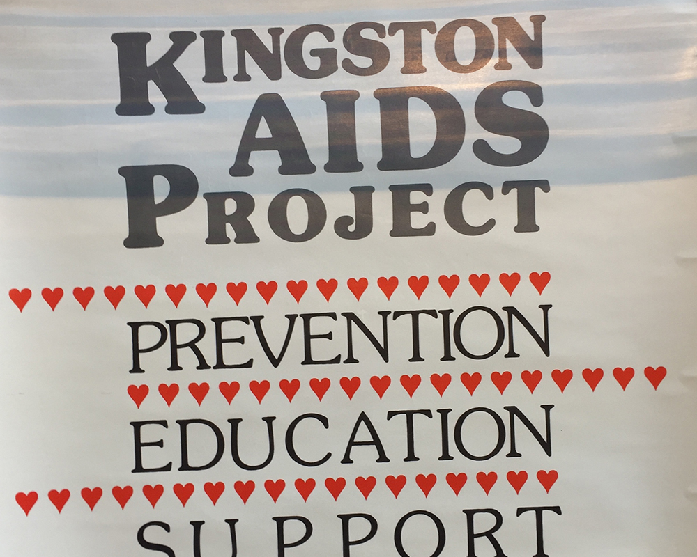 Kingston AIDS Project (KAP) poster.